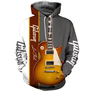 Директна доставка Love Guitar 3D пълна Печат Мъжки Есенна Hoody Унисекс Ежедневни блузи с цип Градинска Яке Спортни Костюми DK333