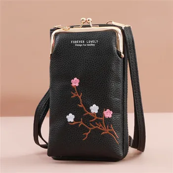 Модни малки чанти през рамо, дамска мини чанта-месинджър от матова кожа, клатч Bolsas, женствена чанта за телефон, портфейл, чанта