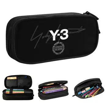 Нова Година 3 Yohji Yamamoto Пеналы Y-3 Пеналы за Химикалки в Кутия за Студентски Чанти Голям Капацитет Студентски Канцеларски материали, Ученически Принадлежности с цип