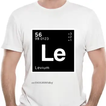 LEVI Periodic - Мъжки t-shirt - Geeky / Химия - Уникална памучен тениска sMans С къс ръкав И кръгло деколте Sbz1355