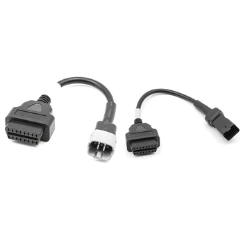 2 елемента OBD Штекерный кабел Диагностичен кабел за Suzuki 6Pin до 16-номера за контакт адаптер с OBD2 за Ducati 4Pin до 16-номера за контакт адаптер OBD2