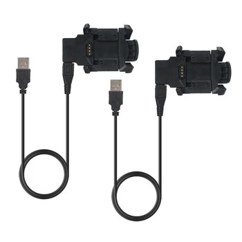 2X USB кабел за бързо зареждане Зарядно устройство за зарядно устройство-Синхронизация на данни за Garmin Fenix 3 HR Quatix 3 Watch Smart