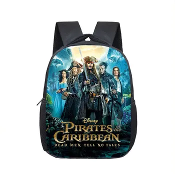 12-инчов раница Disney Pirates Of The Caribbean за детска градина, детска, училищна чанта, чанта за деца, ученически чанти и калъфи за книги, подарък