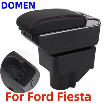 За Ford Fiesta кутия за оръжие Оригинални аксесоари кутии за оръжие внос и износ на централната кутия за съхранение на Двупластова USB зареждане