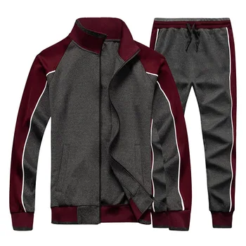 Нова мъжки есенна hoody с дълъг ръкав, спортни дрехи големи размери, мъжки комплект от две части