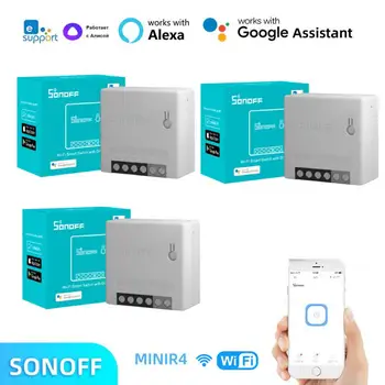 SONOFF Mini R2 Smart Switch Сам Wifi Модул Smart Switch Таймер Умен Дом Работа С Smartthings eWeLink Алекса Google Home Alice