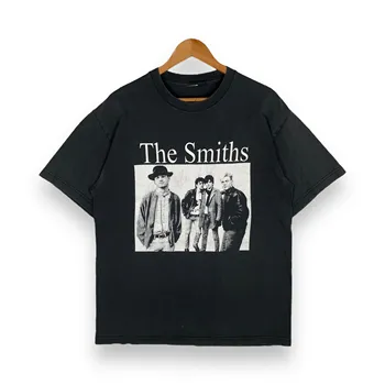 Рядка Реколта Тениска на THE SMITHS Band Голям размер в стил Английски Рок