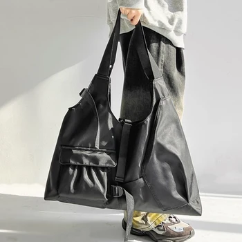 HAEX Harajuku Дамски чанти-тоут Голям Капацитет, Найлонова Чанта-месинджър с Множество джобове, Ежедневни Дизайнерска чанта INS LA Style За пътуване До работа Bolso Mujer