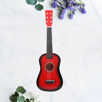 23-инчов ukulele Сопрано, играчки за деца, китара играчки за начинаещи, електрическа китара с деколте за деца, vintage играчки