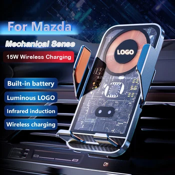 Кола за Мобилен Телефон Mazda 3 6 CX5 CX-30 Axela Atenza Безжично Зарядно Устройство за Навигация отдушник Фиксиран Базов Скоба Аксесоари