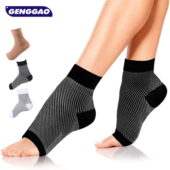 1 чифт Компрессионных чорапи при подошвенном фасциите за жени и Мъже - най-Добрият Компрессионный ръкав за глезените, осигурява подкрепа за свода на стъпалото и облекчаване на болки в петата