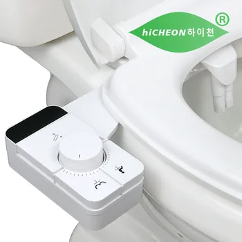 Биде HiCHEON За закрепване на седалката на тоалетната чиния, неэлектрическое, с две дюзи за почистване на дупето, Режийни биде Smart Cover