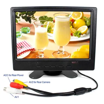 7-инчов IPS-LCD монитор с резолюция 1280x800 пиксела HD MI + VGA + 2AV с адаптер на захранване US