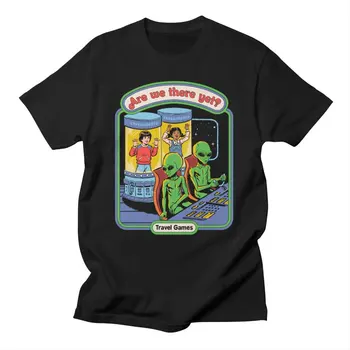 Тениска Horror Alien Are 90-те години на Реколта злата мультяшная графика Camisetas Ropa Hombre градинска аниме облекло тениска