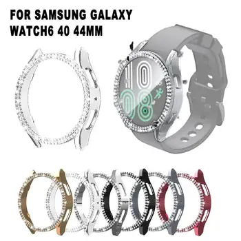 Калъф За Samsung Galaxy Watch 6 40/44 мм Водоустойчив Защитно Фолио За Екрана Bling Fashion Diamond Cover Galaxy Watch 6 Аксесоари