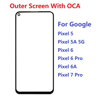 Външен Екран За Google Pixel 4XL 4A 5 6 6Pro 6A 7Pro 5A 5G Размерът на тъчпада LCD Дисплей със Стъклен Капак Ремонт, Смяна на Части + ЗЗД