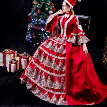 Елегантна Коледна топка рокля, дамски официални рокли, средновековен Абитуриентски бал, рожден Ден, на Маскарадните рокли, robes de soirée