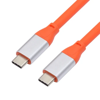 Кабел USB3.2 20 Gbit/s Ultra Soft High Flex 100 W 8K 5K 4K USB4.0 Хипер Супер Гъвкав кабел от мъжете на мъжа