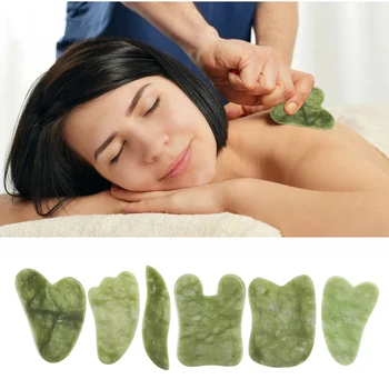 Натурална дъска Xiuyu Gua Sha, Почистващ масаж Гуаша за спа центъра, Акупунктура, Грижи за кожата на лицето, терапия техники на граничната точка на точка