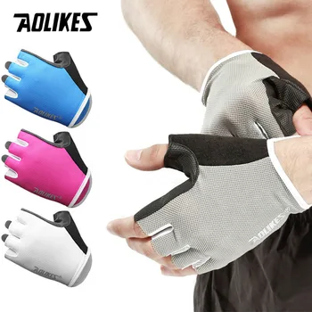 Дишащи Спортни Ръкавици AOLIKES За Вдигане на Тежести, Ръкавици За Фитнес във Фитнес Залата Без Пръсти за Тренировки на Жените и Мъжете в Николов