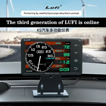 Автомобилен манометър LUFI XS, многофункционален уред БДС + GPS, измерване на температурата на водата, температурата на маслото в турбината, m G, модификация жироскоп