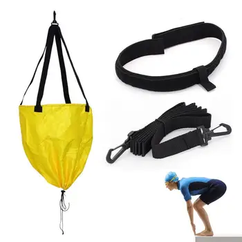 Комплект от колан за силови тренировки в басейн с регулируема парашут за тренировка по плуване за деца и възрастни Колан за тренировки по плуване