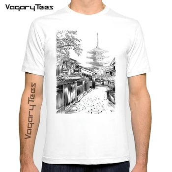 Vagarytees 2022 Годишен мъж скица нова мода, Японски уличен дизайн, тениска с къс ръкав, стръмни върхове с принтом, хипстерские тениски