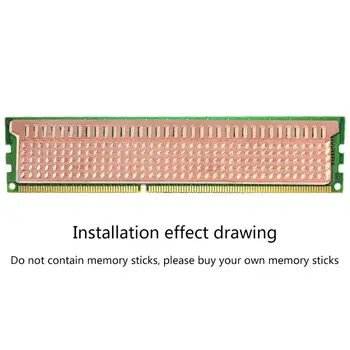 Корпус охлаждане на ram памет на PC Меден Радиатор за Памет Настолен компютър Изолиращ Радиатор за Охлаждане е Подходящ за DDR /DDR2 /DDR3 /DDR4/ECC