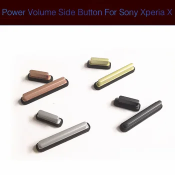 Бутон за Включване на звука За Sony Xperia X F5121 F5122 ON-OFF на Захранването на Ключа на Звука Странична Клавиатура Бутони Нагоре Надолу Подмяна на Ремонтна Детайли