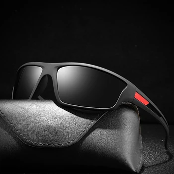 Колоездене прахозащитен поляризирани слънчеви очила за мъже, класически ретро-видове спорт на открито, Слънчеви очила Polaroid за управление, Модерни дизайнерски очила