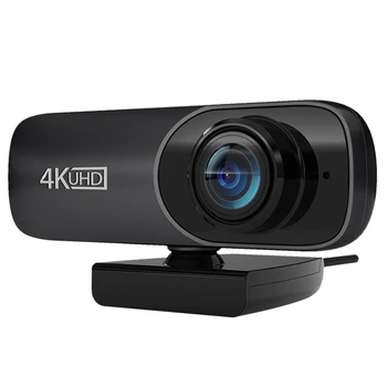 Уеб камера за 4K Uhd 3840X2160P Уеб камера, 800 W Пиксела Компютърна камера, 120 ° Уеб камера Groothoek Met Microfoon