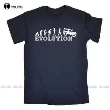 Най-новият мъжки t-shirt, мода, еволюция 4X4, Забавна шега, кола, внедорожное хоби, Приключенска пътна пътуване, тениска с кръгло деколте, риза