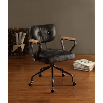 Въртящо се Офис стол Hallie Leather от Винтажной Кафяви мебели Playseat Компютърен Стол Gamingchair Слот Геймерские Столове