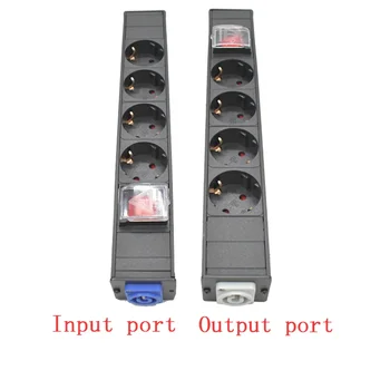 PDU power strip мрежов шкаф-часова ЕС контакт Schuko Линк box усилвател на мощност аудио 3P авиационен включете безжичната изход 2-10AC