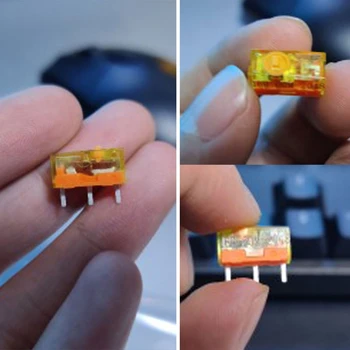 2 елемента Микропереключатели мишката TTC 3-пинов Прахоустойчив, мини-контакт от златен сплав