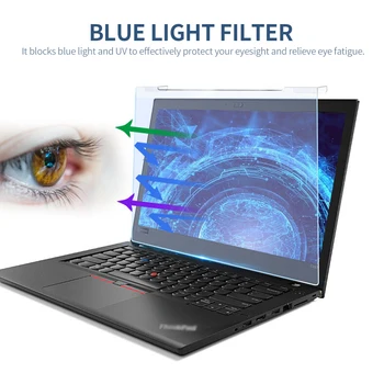 Защитно фолио за екрана на лаптопа, принудителна синя светлина, Анти-UV фолио с висок коефициент на пропускливост за 12.5