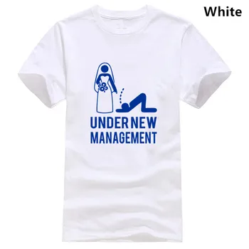 Мъжки t-shirt Under New Management - Забавен подарък за сватба жена на мъжа си