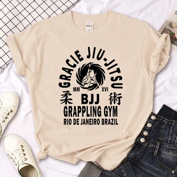 Тениска Bjj Jiu Jitsu, женска тениска с изображение на аниме, японски градинска дрехи с комиксами за момичета