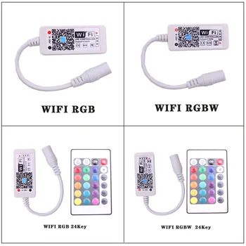 WiFi Контролер за Полосовой Подсветка - Magic Home Mini RGB RGBW DC5-24V, 16 М Цвята, Управление на смартфон, Таймер