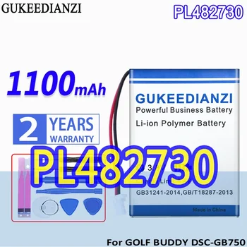 Батерия GUKEEDIANZI PL482730 1100 mah за ГОЛФ, за BUDDY DSC-GB750 DSC-GB900 Voice 2 Voice2 GPS Далекомер Plus VS4 YK372731