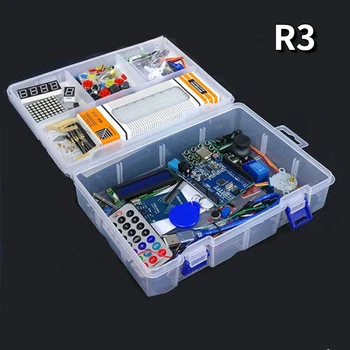 Най-новият стартов пакет на RFID за Arduino UNO R3, подобрена версия, за обучение, определени с търговците на предавателна