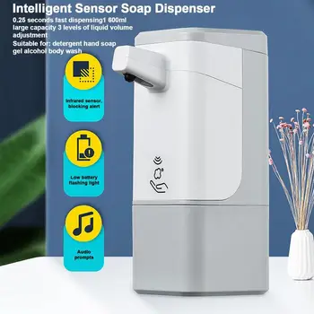 Опаковка сапун за ръчно пране, интелигентен сензор, Течен шампоан с голям капацитет, автоматично дозиране система кухненски аксесоари за баня