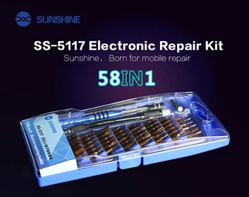 SS-5117 Набор от отвертки 58 в 1, набор от висококачествени мини отвертки за мобилен телефон, камера на iPad, Инструменти за поддръжка и ремонт