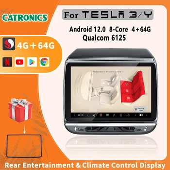 CATRONICS за Tesla Model 3/Y НОВ 7,2-инчов Дисплей за обратно виждане и контрол на климата Android 12,0 Tesla Model Y 2023 Аксесоари