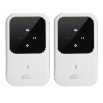 2X Преносим LTE 4G WIFI рутер 150 Mbps mobile broadband точка за достъп, СИМ-карта, отключени Wifi модем, безжичен рутер 2.4 G