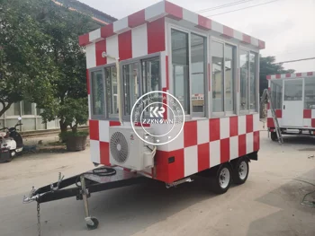 Професионален производител на камиони с храна Автомати за закуски Тако Количка за продажба на плодове Произведено барът за сладолед на Улицата Произведено трейлър за хранене