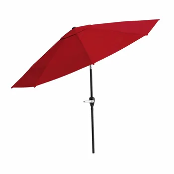 10-инчов чадър за вътрешен двор, с лек завой и автоматичен наклон за пикник