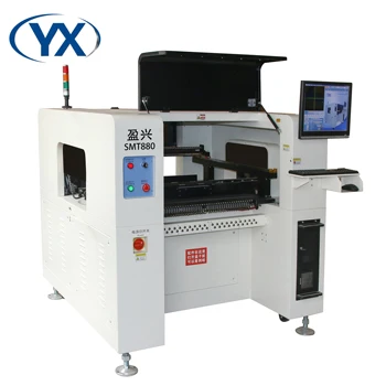 Полноавтоматический Роботизирана машина за подбор и настаняване на печатни платки с 8 глави SMT880, 0402, 0201, 0805, 1206, BGA