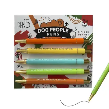 Забавни дръжки за възрастни, дръжки за писма, химикалки, Забавни Работни химикалки, Вдъхновяващи комплект от дръжки, Прибиращи писалка, химикалка писалка за