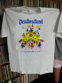 Рядко!!! Тениска Vtg Grateful Dead, Отпечатване на тениски Dead Head Land Land